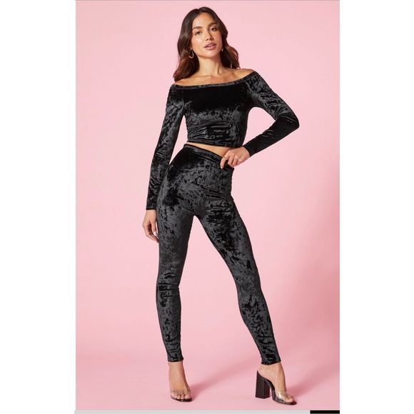 Fabletics Pants - NWT Soft velvet womens Fabletics leggings
